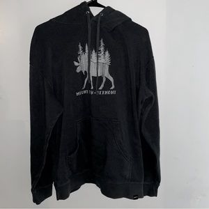 TECHSTYLES Men’s Mountain•Vermont Black Sweatshirt Size Large